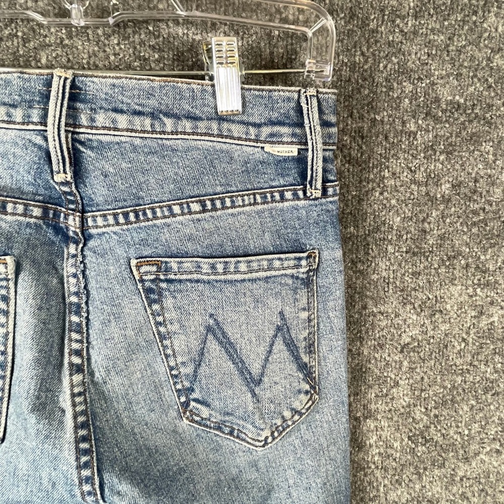 MOTHER Women's Straight Leg Jeans in Light Blue Wash - Picture 15 of 15